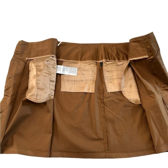 Stile Benetton Women’s Brown Button Down Mini Skirt Size 40 NWT - Picture 13 of 17
